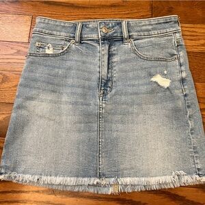 NWT- American Eagle 🦅 Outfitters High Rise Stretch Denim Mini Skirt Sz6 (28W)